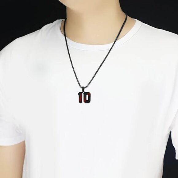 Baseball Number Necklace #48 (4620) - Picture 4 of 5